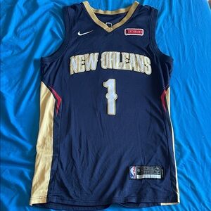 Zion Williamson - Nike New Orleans Basketball Jersey - Navy and Gold
